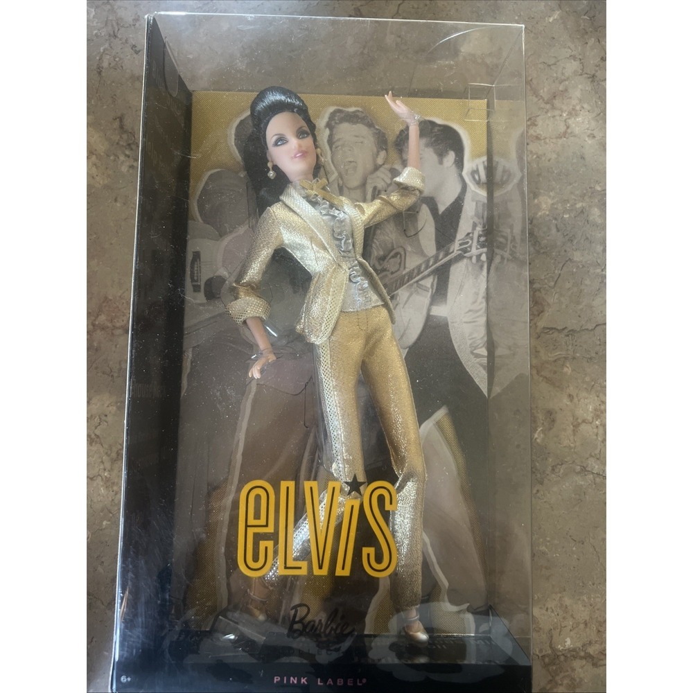Elvis Presley Barbie Collector Pink Label Doll 2010